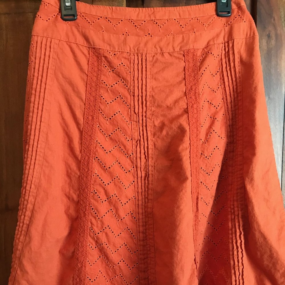 E*COL*O*GIE Linen Eyelet Skirt